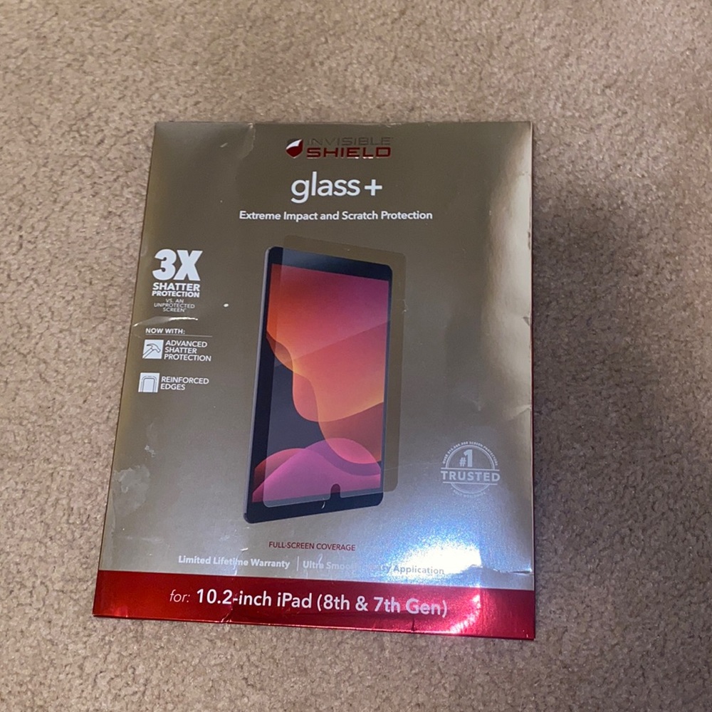 iPad glass screen protector for 8th and 7th gen.